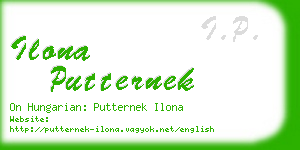 ilona putternek business card